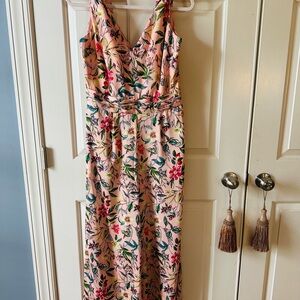 Sam Edelman Salmon Pink V-Neck Sleeveless Jumpsuit